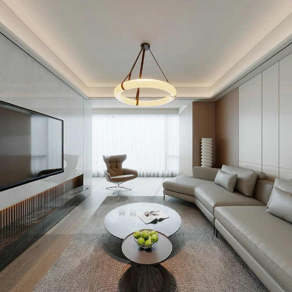 Refined Neutral Residence design visualization