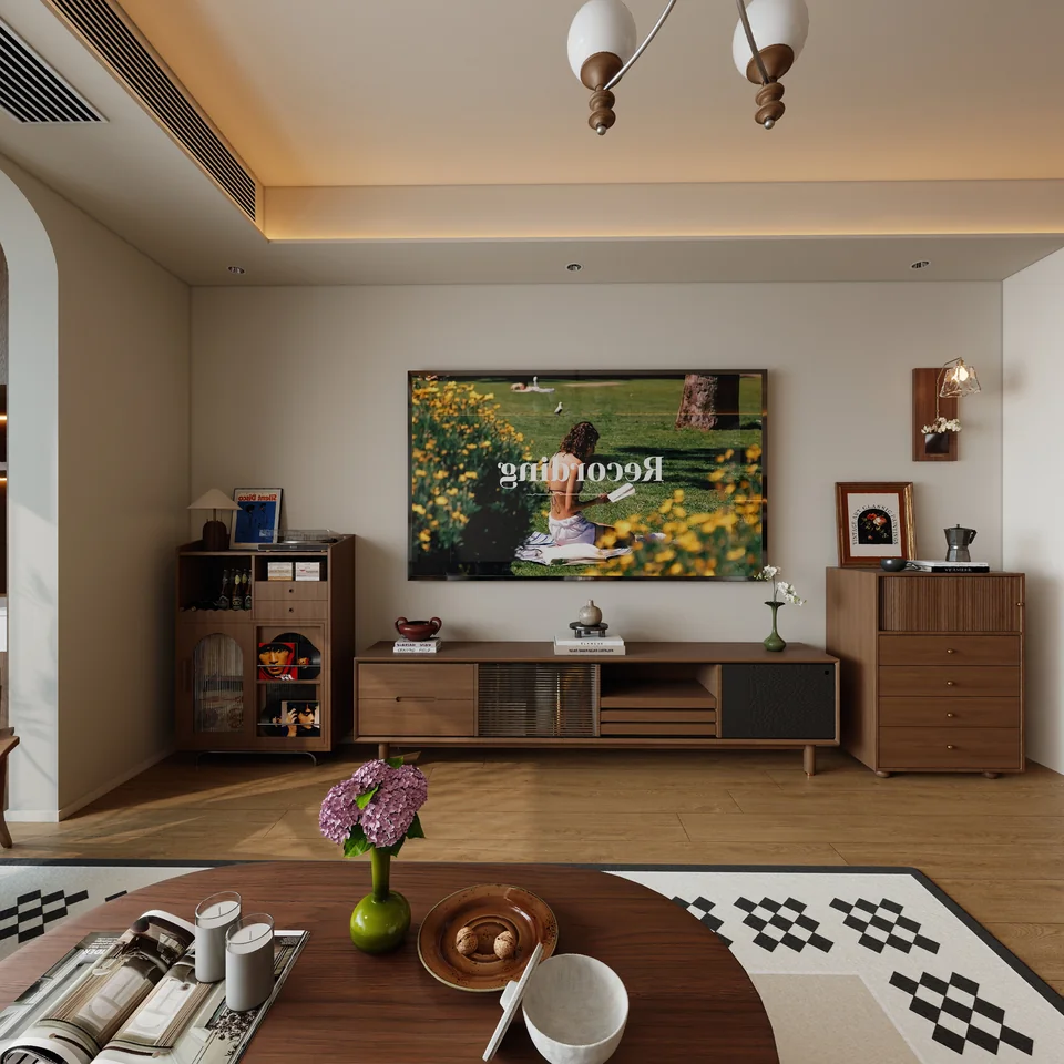 Graphic Curve Residence design visualization