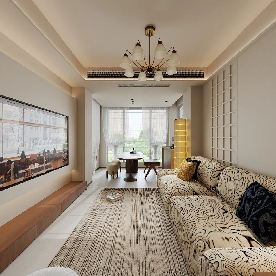 Warm Classic Residence design visualization