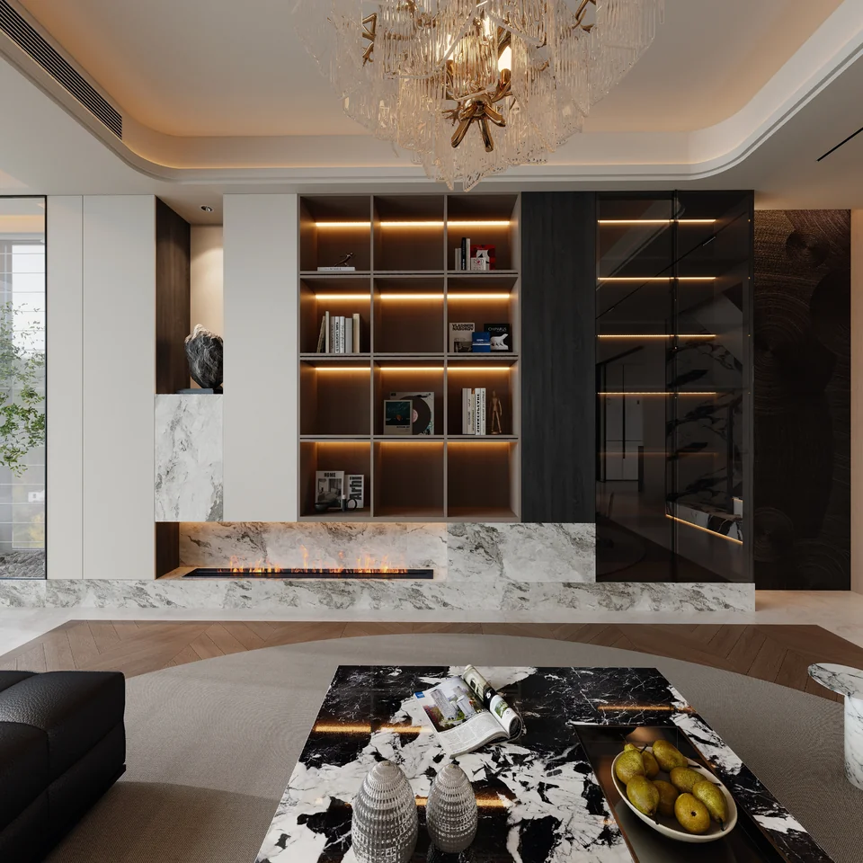 Modern Noir Duplex design visualization