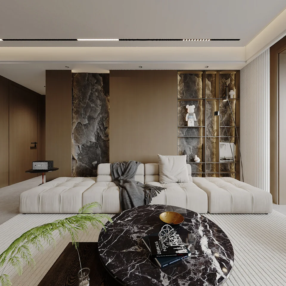 Stone Hearth Residence design visualization
