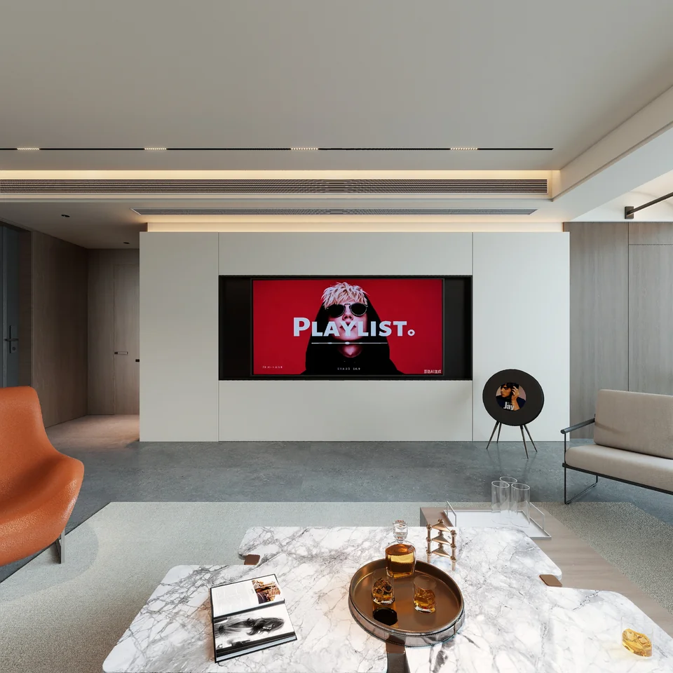 Urban Contrast Residence design visualization