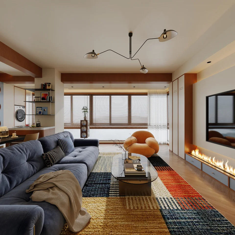 Color Rhythm Residence design visualization
