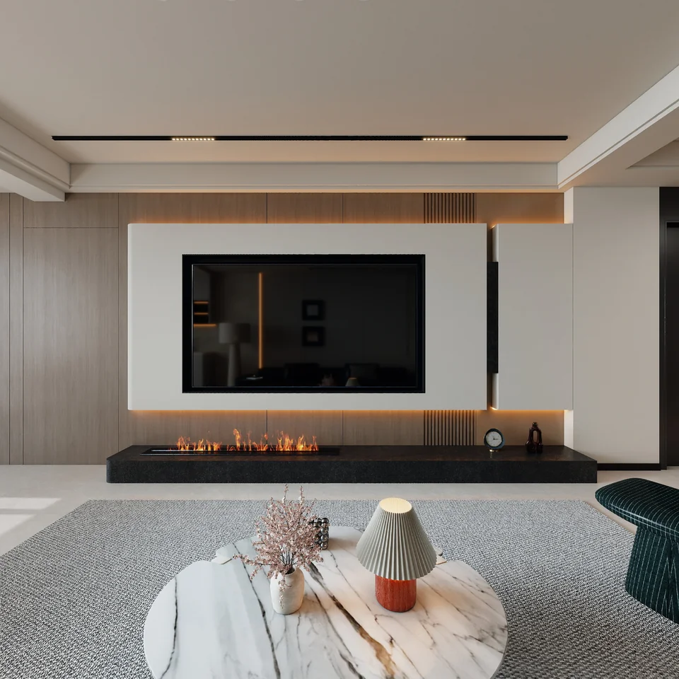 Graphic Monochrome Residence design visualization