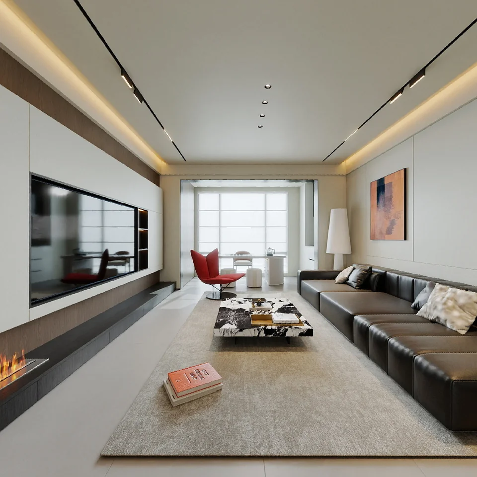 Walnut Curve Residence design visualization
