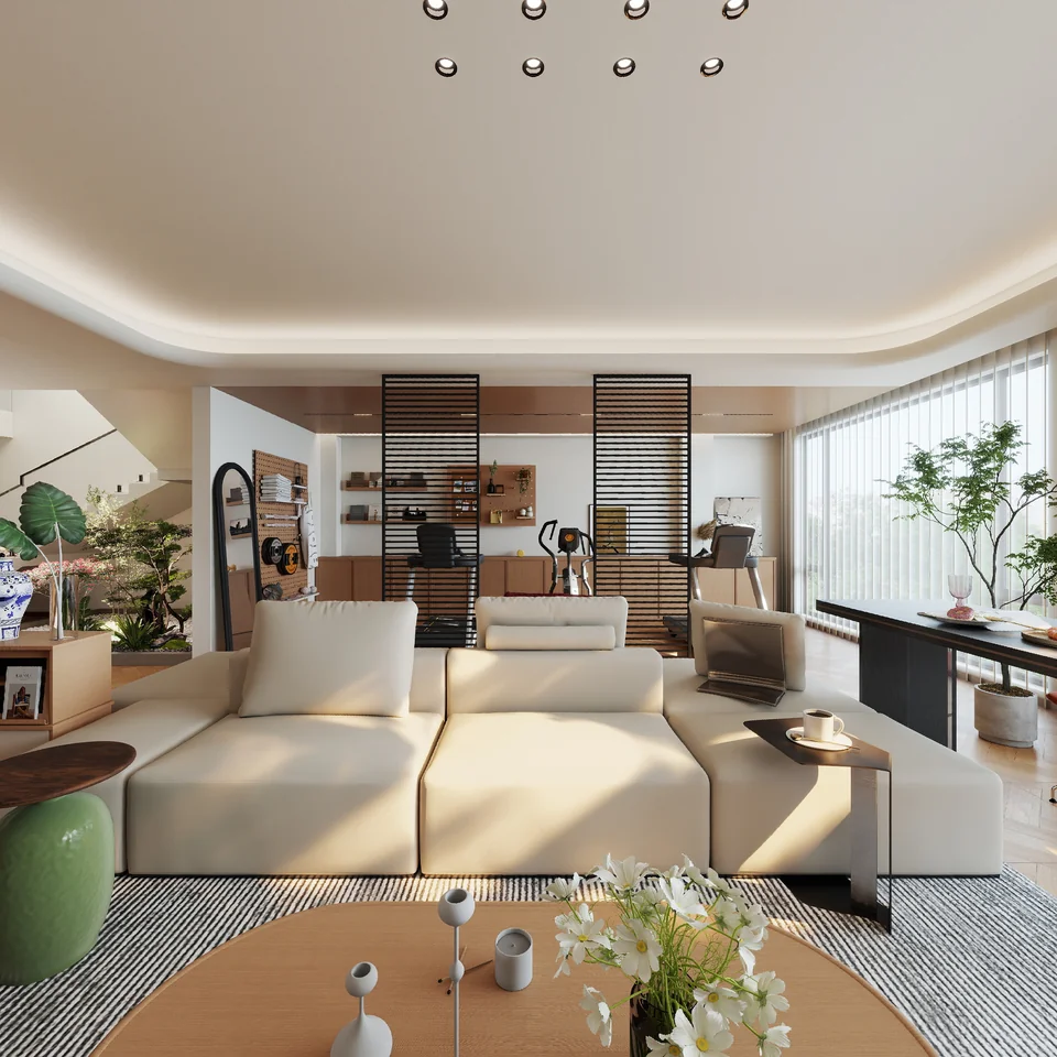 Flowing Family Home design visualization