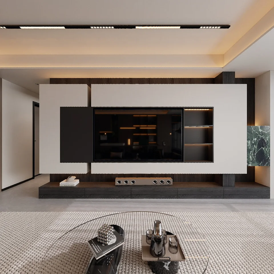 Refined Lakeside Residence design visualization